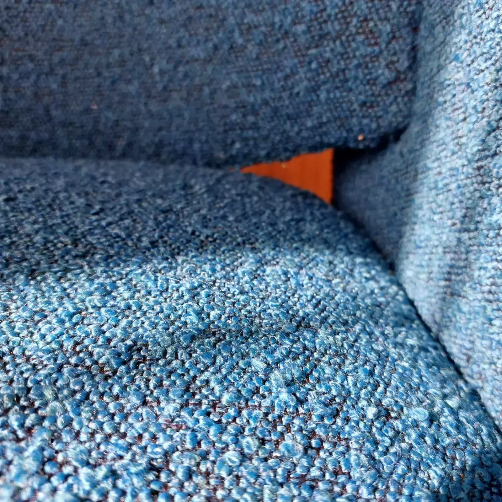 Fab Vintage Mid Century Modern French Metal Side Tub Chair Teal & Black Boucle photo 300.0