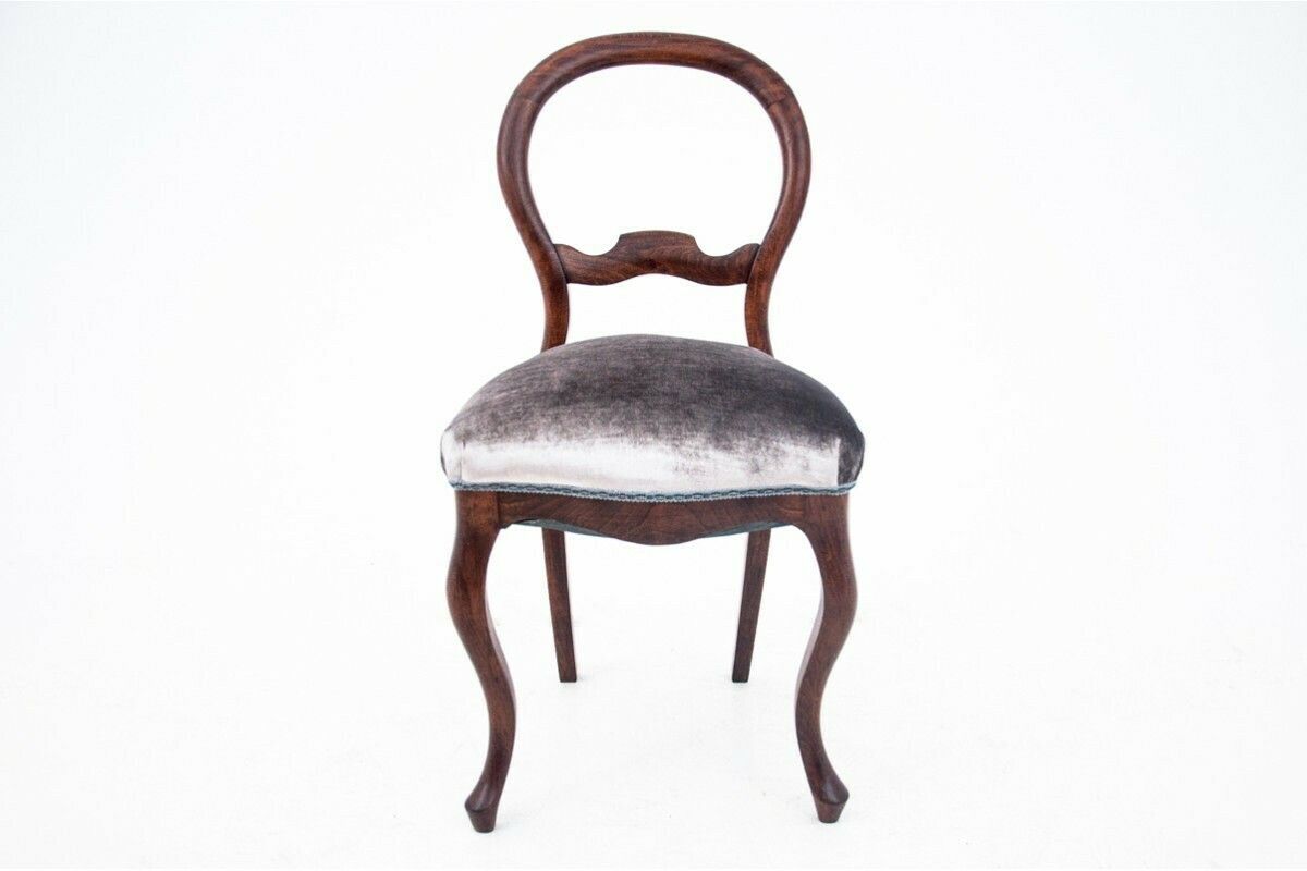 photo vintage Antique Table With Chairs, Northern Europe, Around 1870. After Renovation.