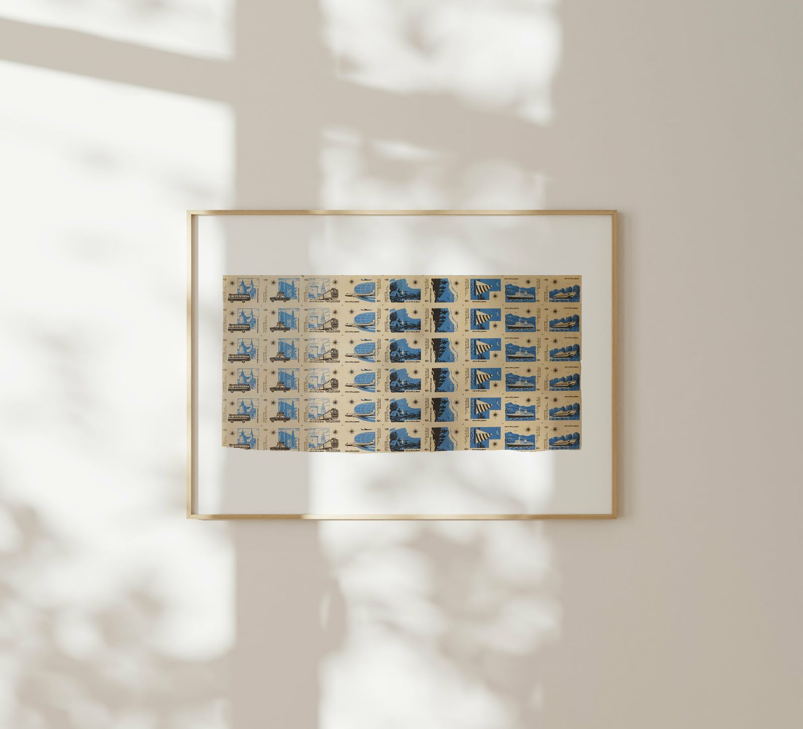 Tourism Of The Ussr Uncut Matchbox Sheet   Original Soviet Russian Poster | 1970s photo furniture