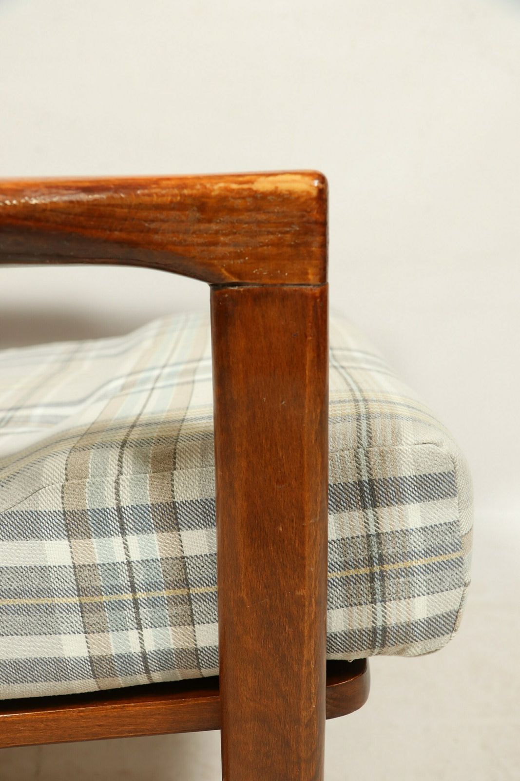 photo furniture Vintage Armchair 70s English Tartan Project By Z. Bączyk, Poland