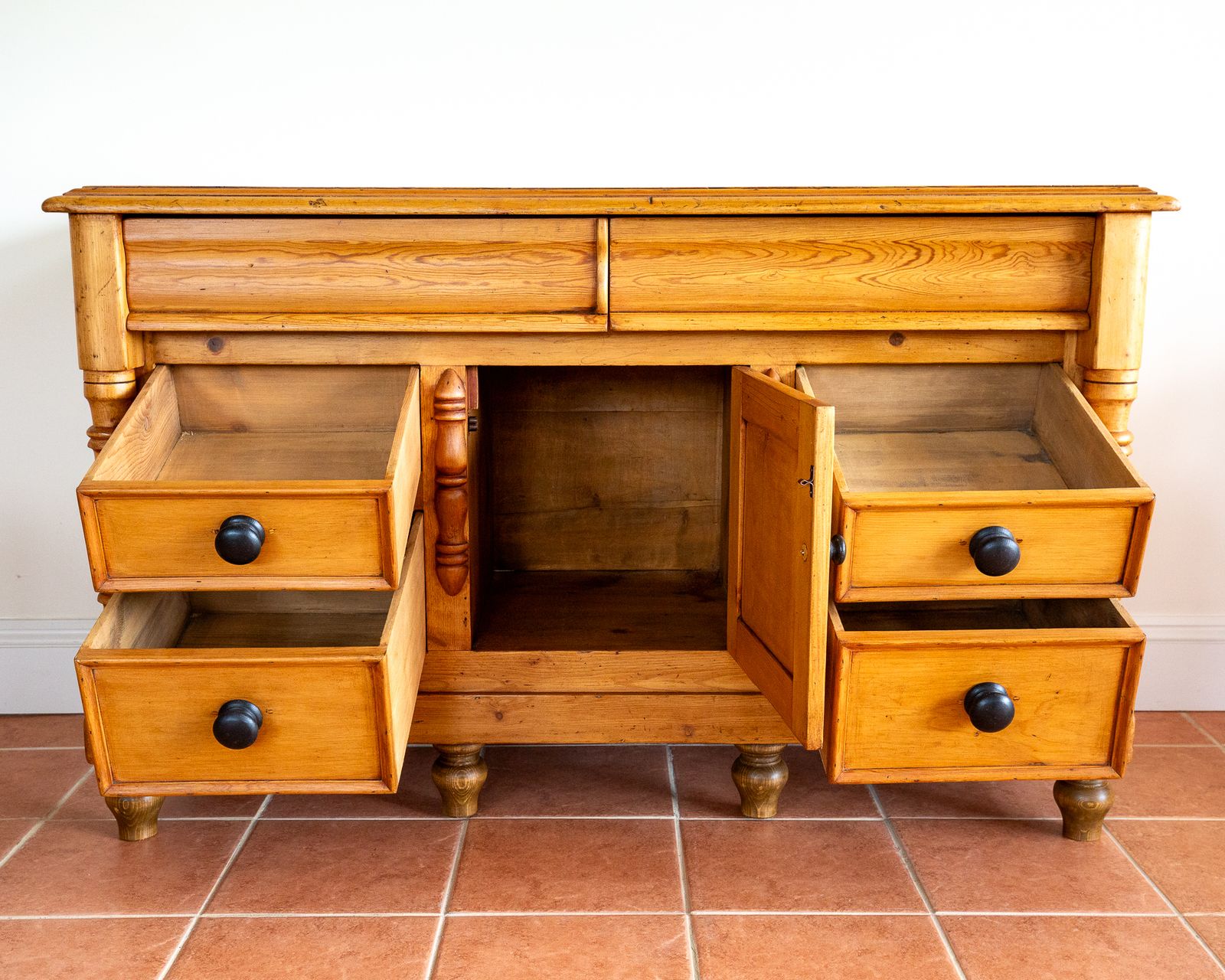 Antique Lancashire Dresser Base Pine 1850 Blonde Buffet Sideboard Commode English Country House Farmhouse 19th Century V.Ictorian photo buy