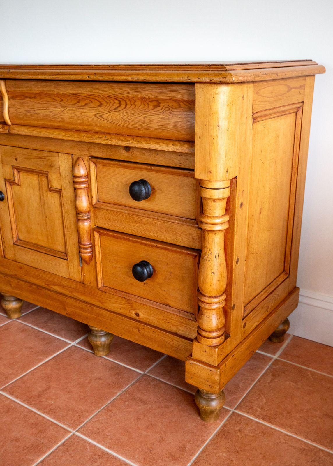 photo buy Antique Lancashire Dresser Base Pine 1850 Blonde Buffet Sideboard Commode English Country House Farmhouse 19th Century V.Ictorian