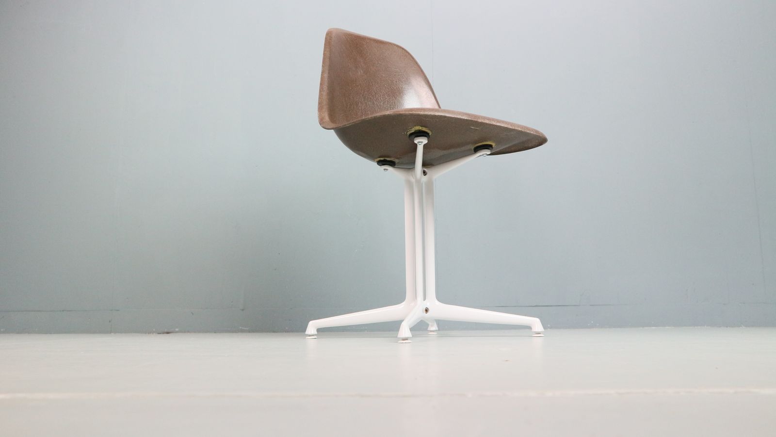 Charles & Ray Eames "La Fonda" Brown Fiberglass Chairs For Herman Miller photo 800.0