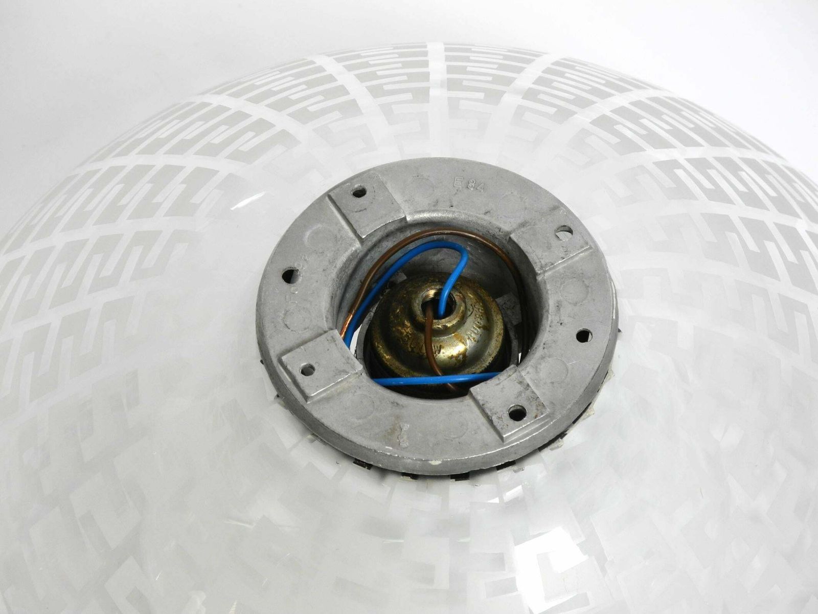 photo furniture Mid Century Double Glass Ceiling Lamp By Wilhelm Wagenfeld For Peill & Putzler
