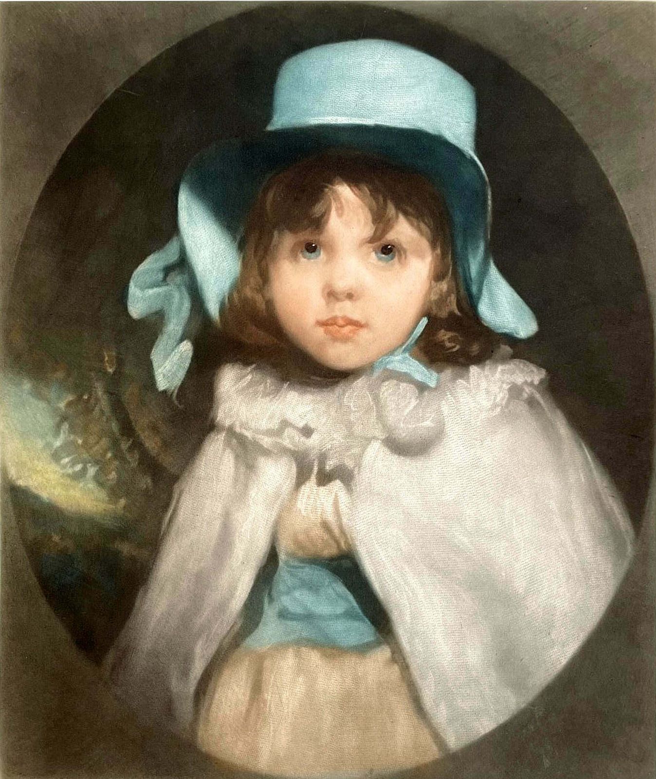 Superb Rare C19th Victorian Coloured Mezzotint "Grandmother" 1894 By T.G.Appleton (1854 1924) Aft. George Morland photo for sale