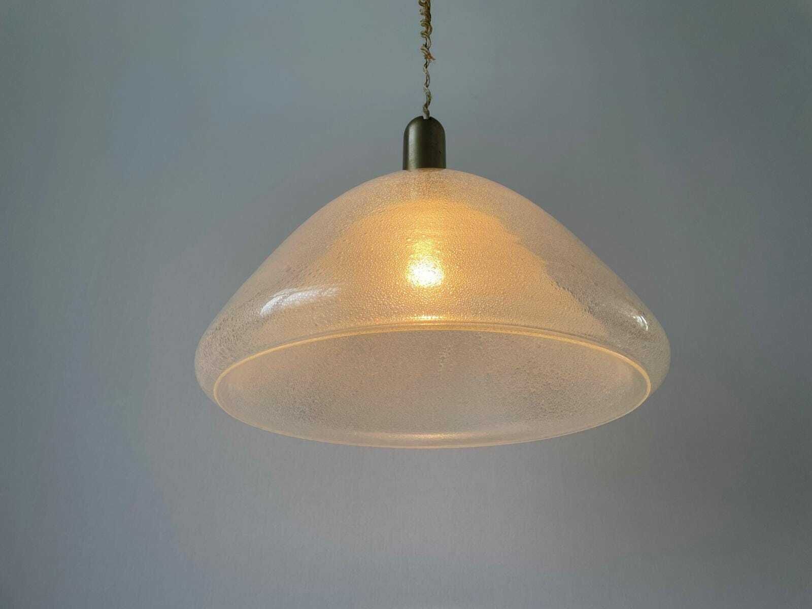 Murano Glass Peleguso Model Pendant Lamp By Carlo Nason For Mazzega, 1960s, Italy photo vintage