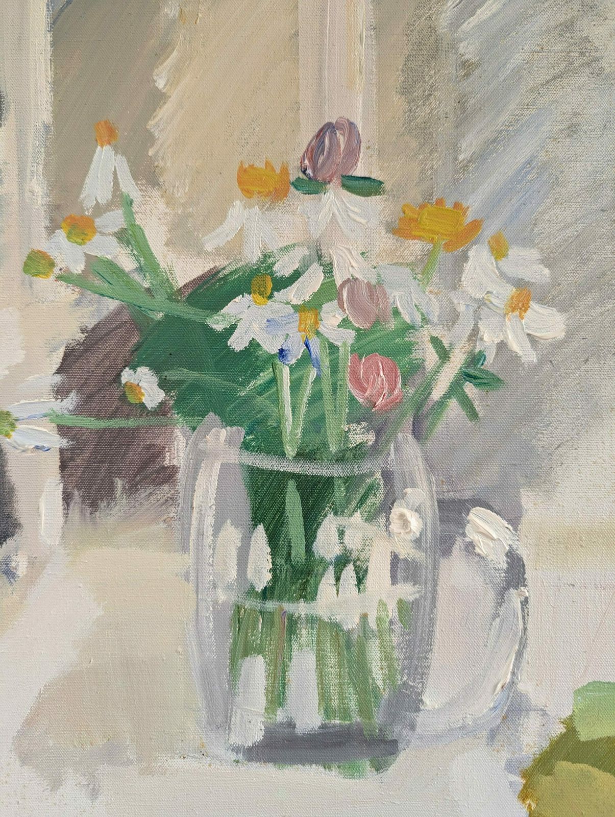 photo for sale Still Life With White Chair Oil Painting