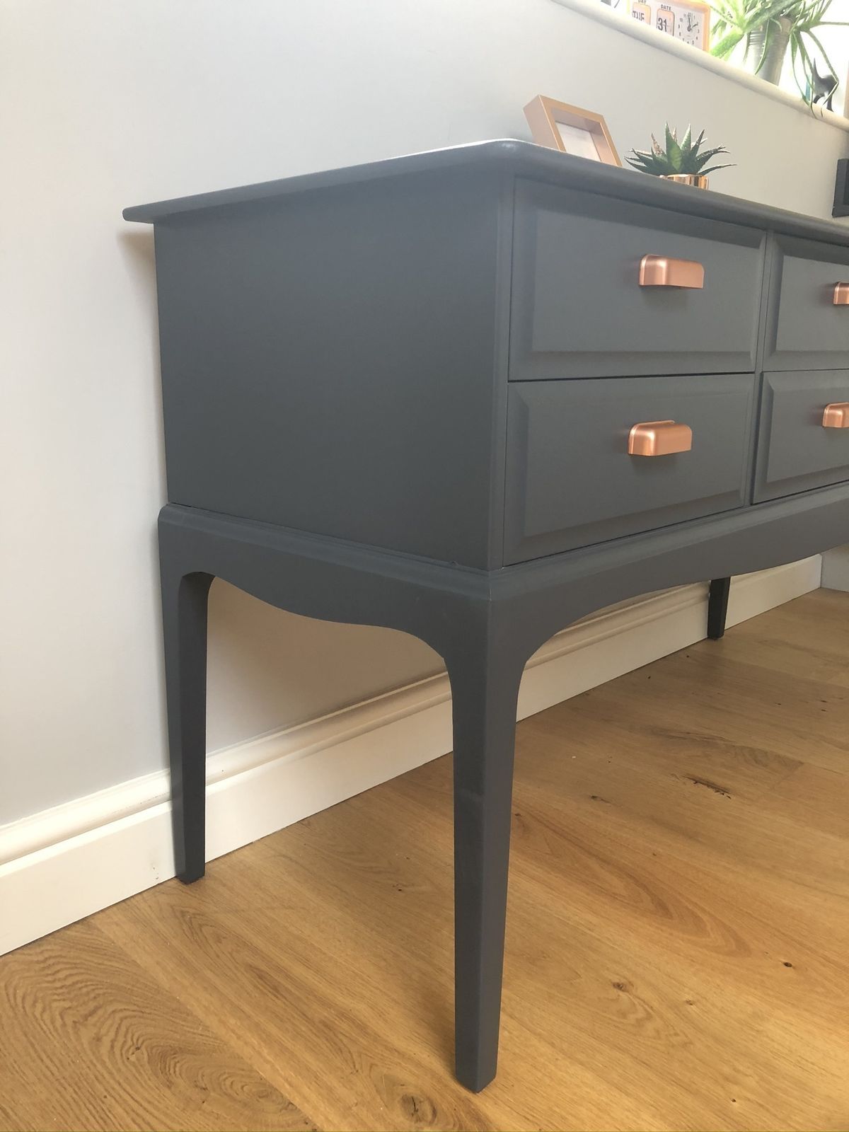 Stag Minstrel Bedroom Furniture Set Of 3 Painted Blue photo for sale