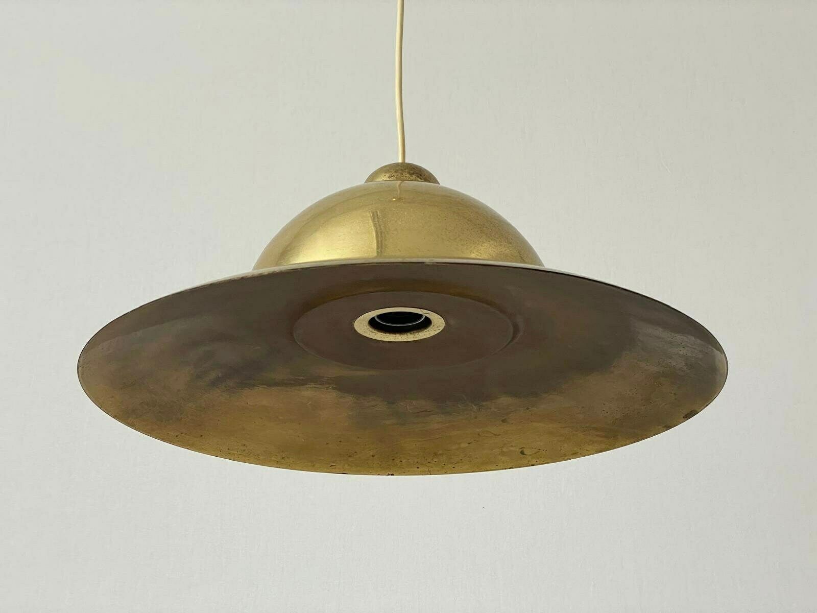 Mid Century Modern Italian Heavy Brass Pendant Lamp, 1960s, Italy photo buy