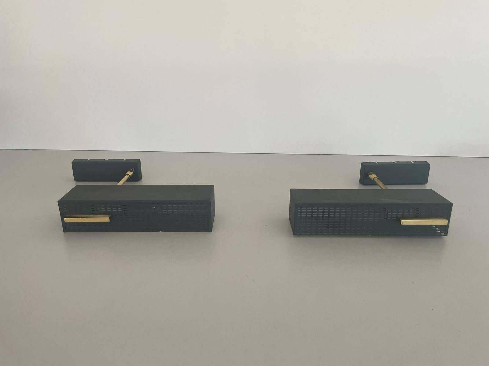 Mid Century Metal And Brass Pair Of Sconces By Paul Neuhaus Leuchten, 1950s, Germany photo 980.0