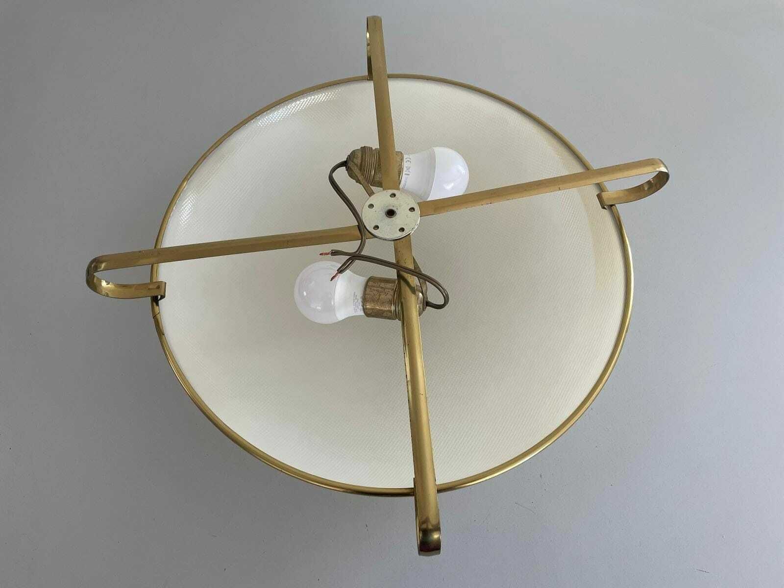 Erco Gold Metal Frame Beautiful Retro Shade Xl Ceiling Or Wall Lamp, 1950s, Germany photo 849.0