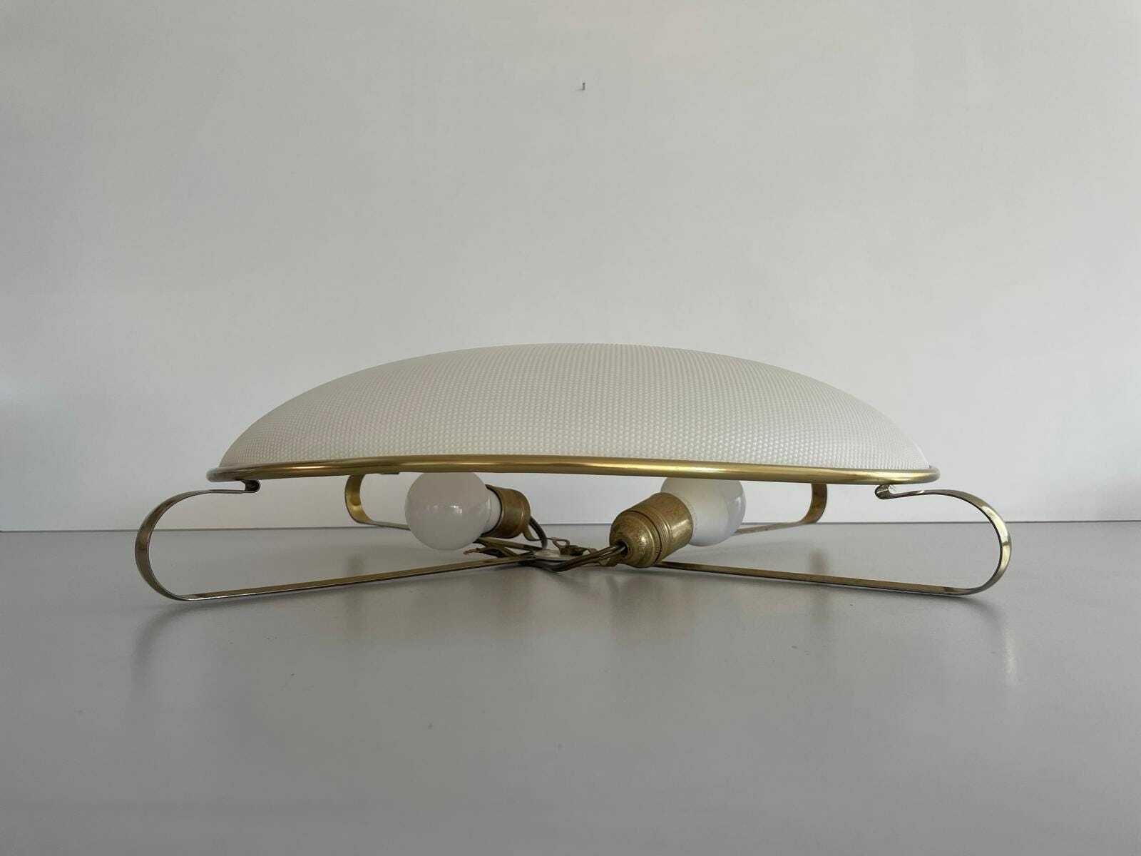Erco Gold Metal Frame Beautiful Retro Shade Xl Ceiling Or Wall Lamp, 1950s, Germany photo buy