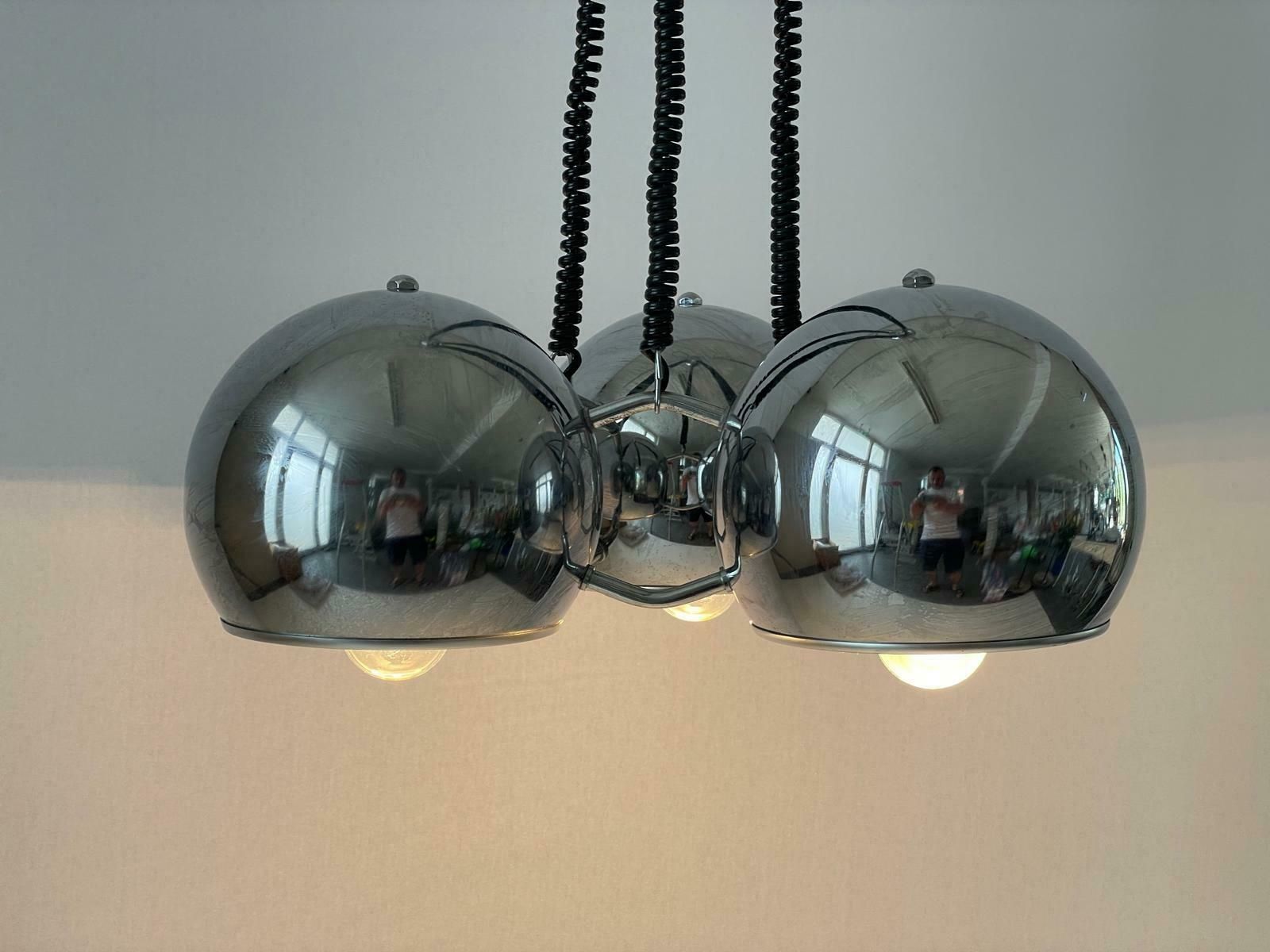 Space Age 3 Head Ceiling Lamp By Reggiani, 1970s, Italy photo furniture