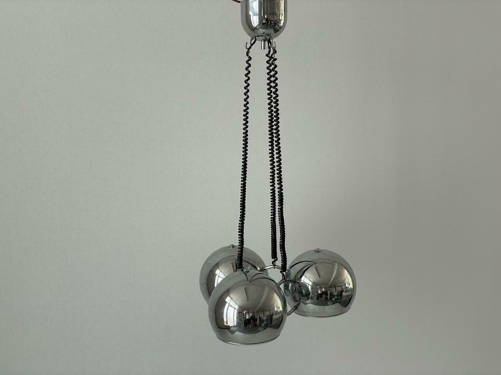 Space Age 3 Head Ceiling Lamp By Reggiani, 1970s, Italy photo 1197.0