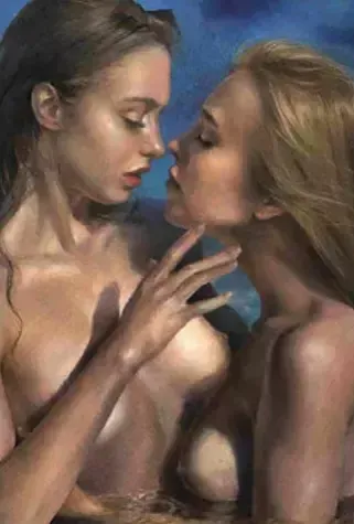 Kirillova Julia, Nude Pastel Painting, 21st Century. photo furniture