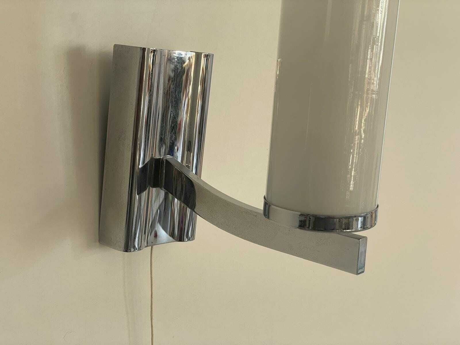 Art Deco Opaline Glass And Brass Sconces, 1940s, Germany photo vinterior