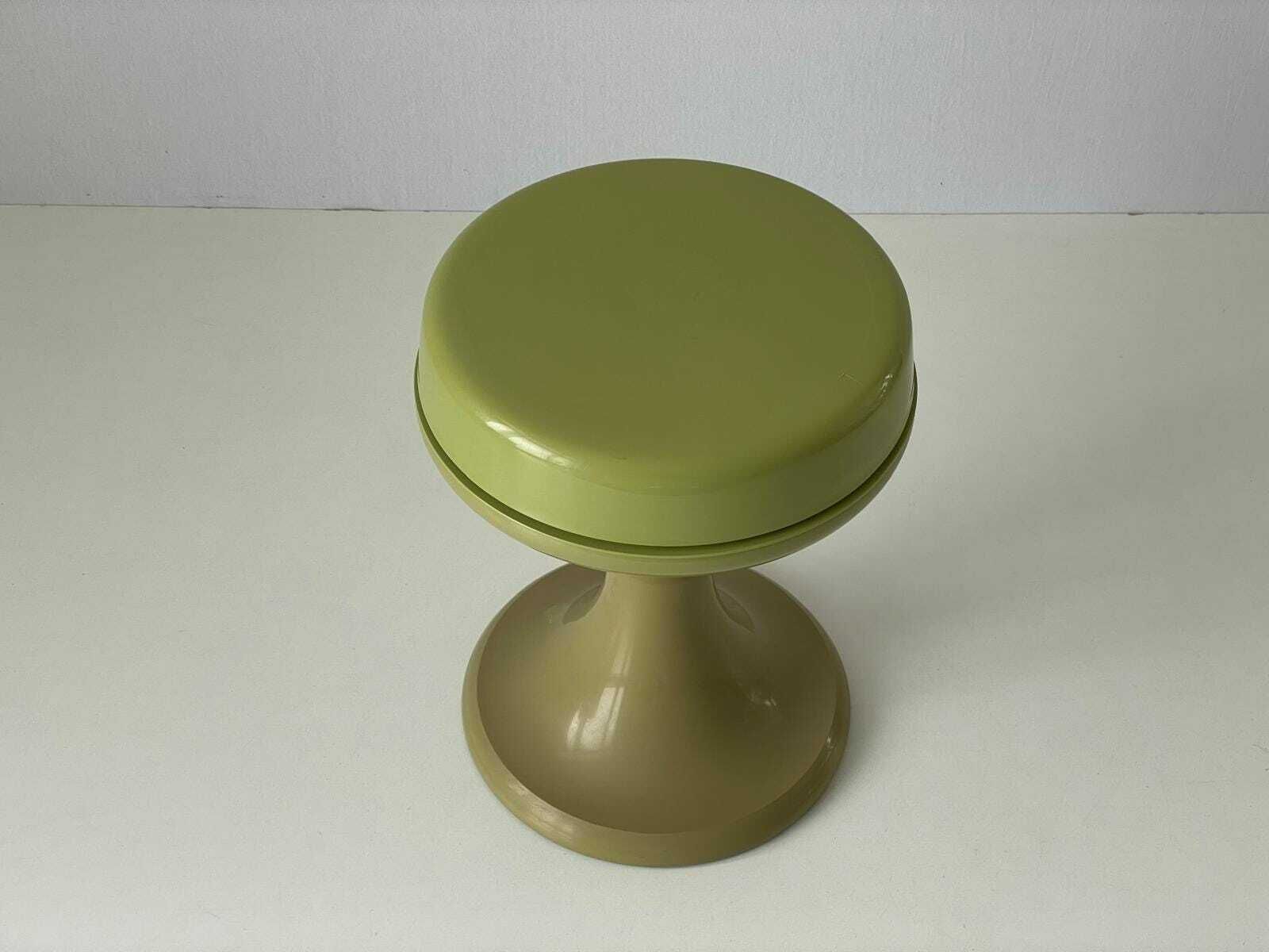 Space Age Green Plastic Stool By Emsa, 1970s, West Germany photo for sale