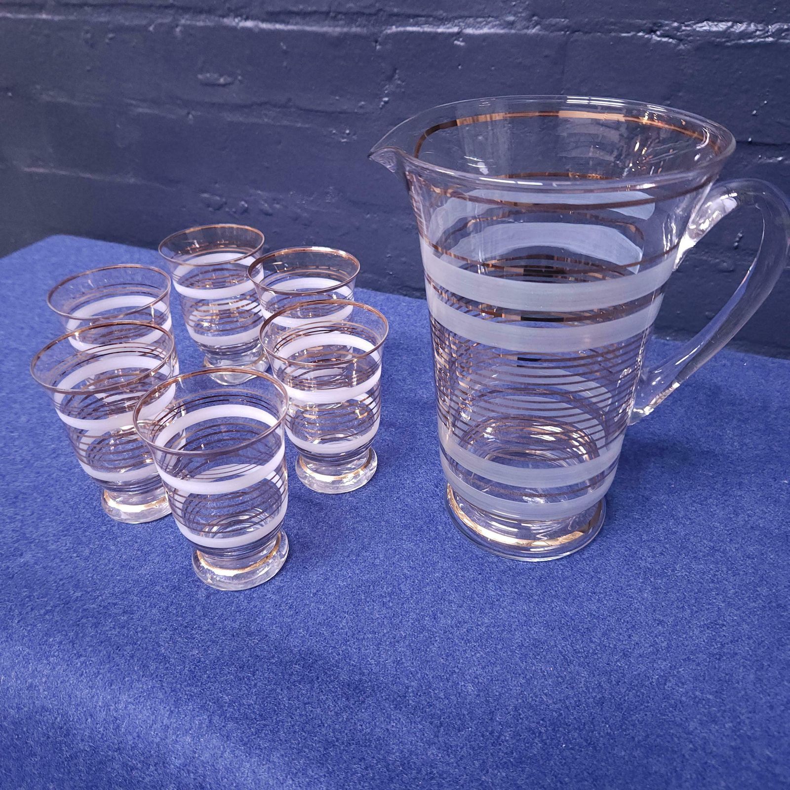 Art Deco Lemonade Set, Pitcher And Glasses photo furniture