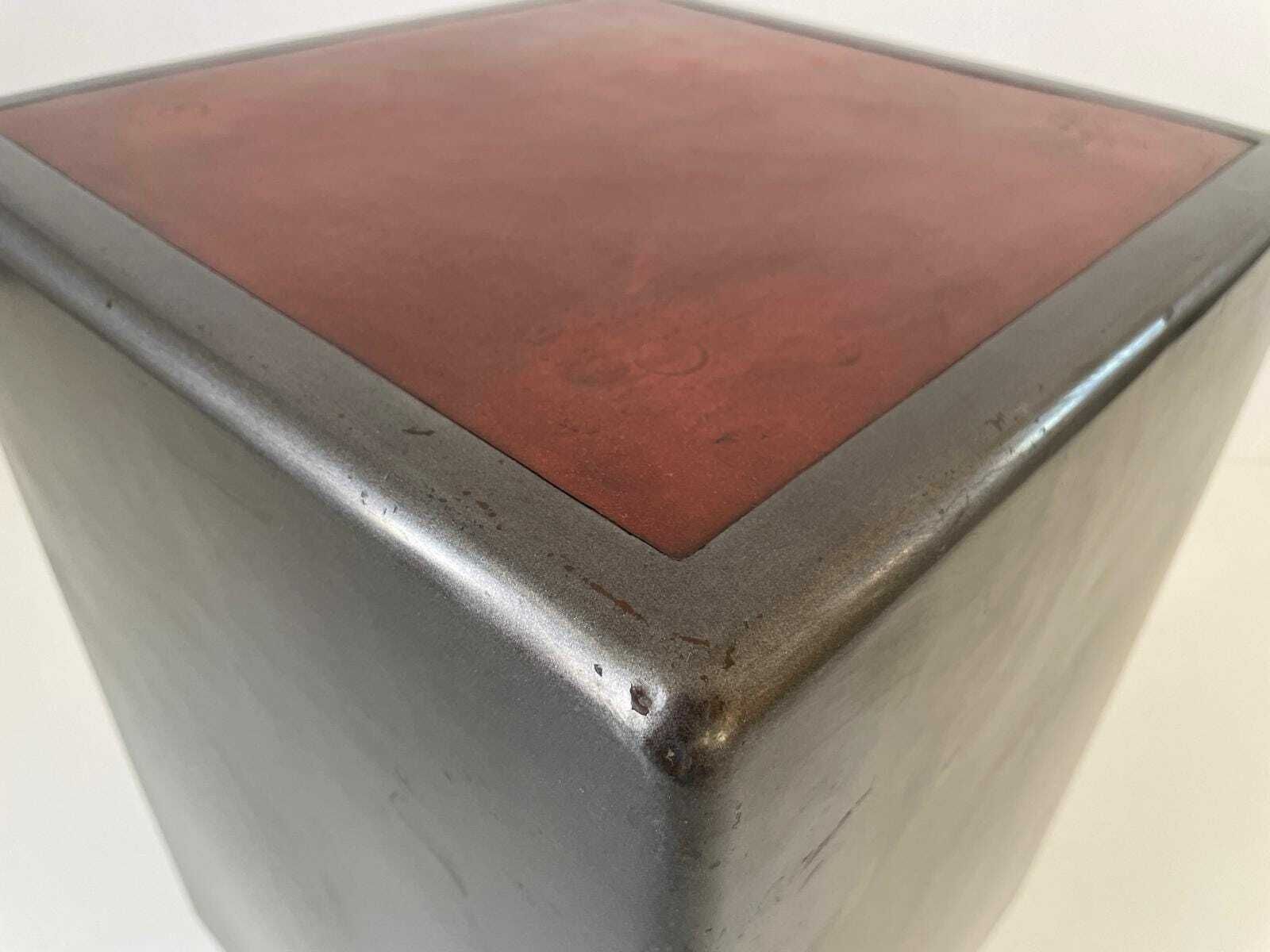 Mid Century Metal Industrial Office Side Table By Italo Carlotti Milano, 1950s, Italy photo buy