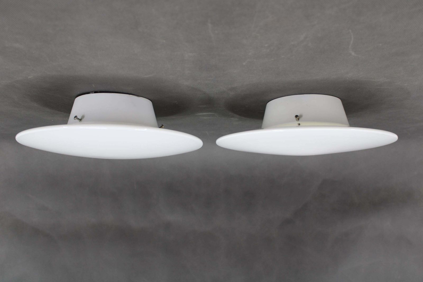 1970s Pair Of Arne Jacobsen 'Eklipta' Wall Or Ceiling Light For Louis Poulsen photo for sale