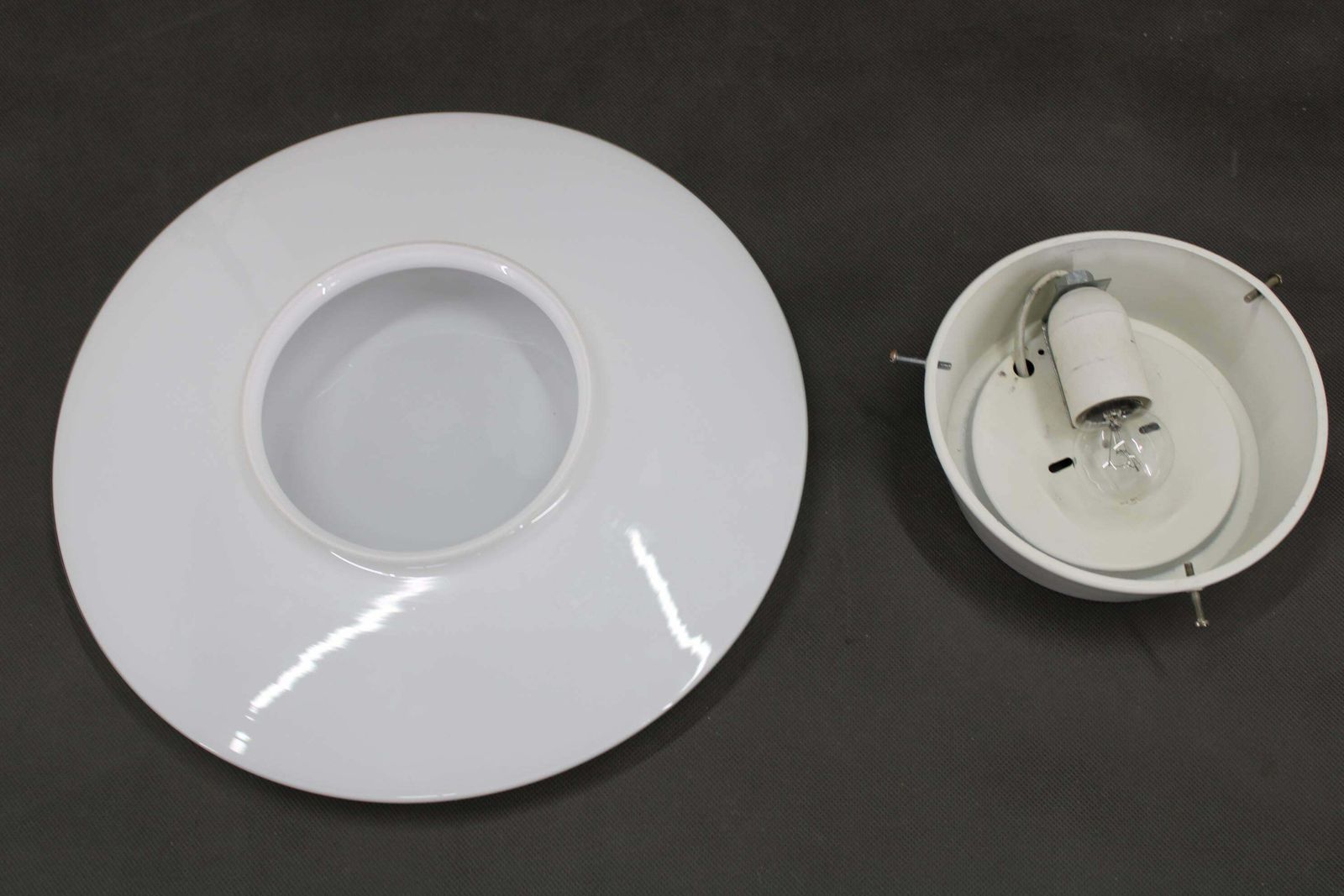 Lighting 1970s Pair Of Arne Jacobsen 'Eklipta' Wall Or Ceiling Light For Louis Poulsen photo