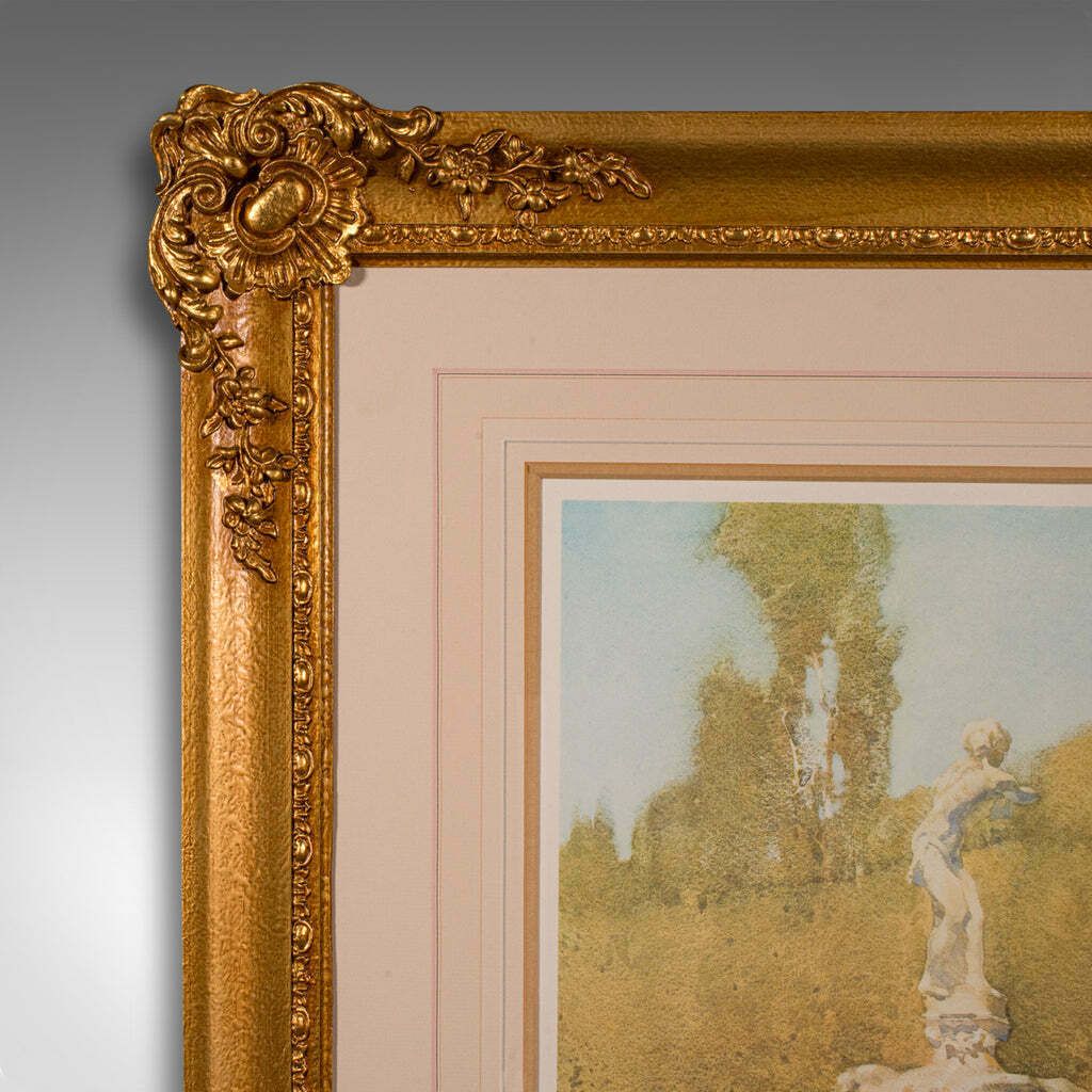 Large Vintage Limited Edition Art Print, English, Framed, William Russell Flint photo Art