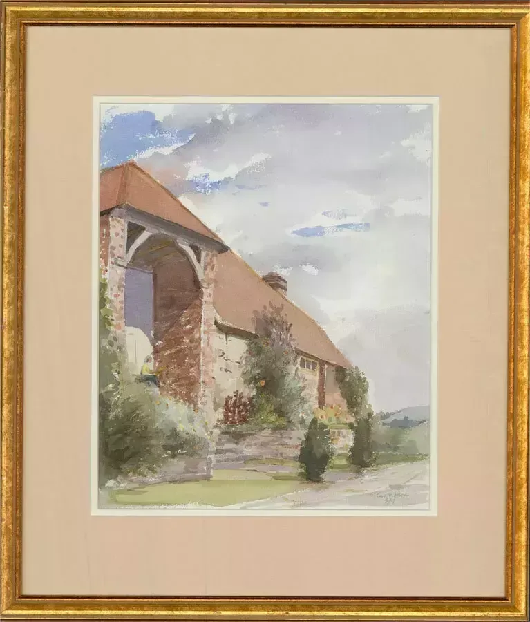 Stewart Charles Hine (1928 2018)   2001 Watercolour, The Barn, Bury, Sussex