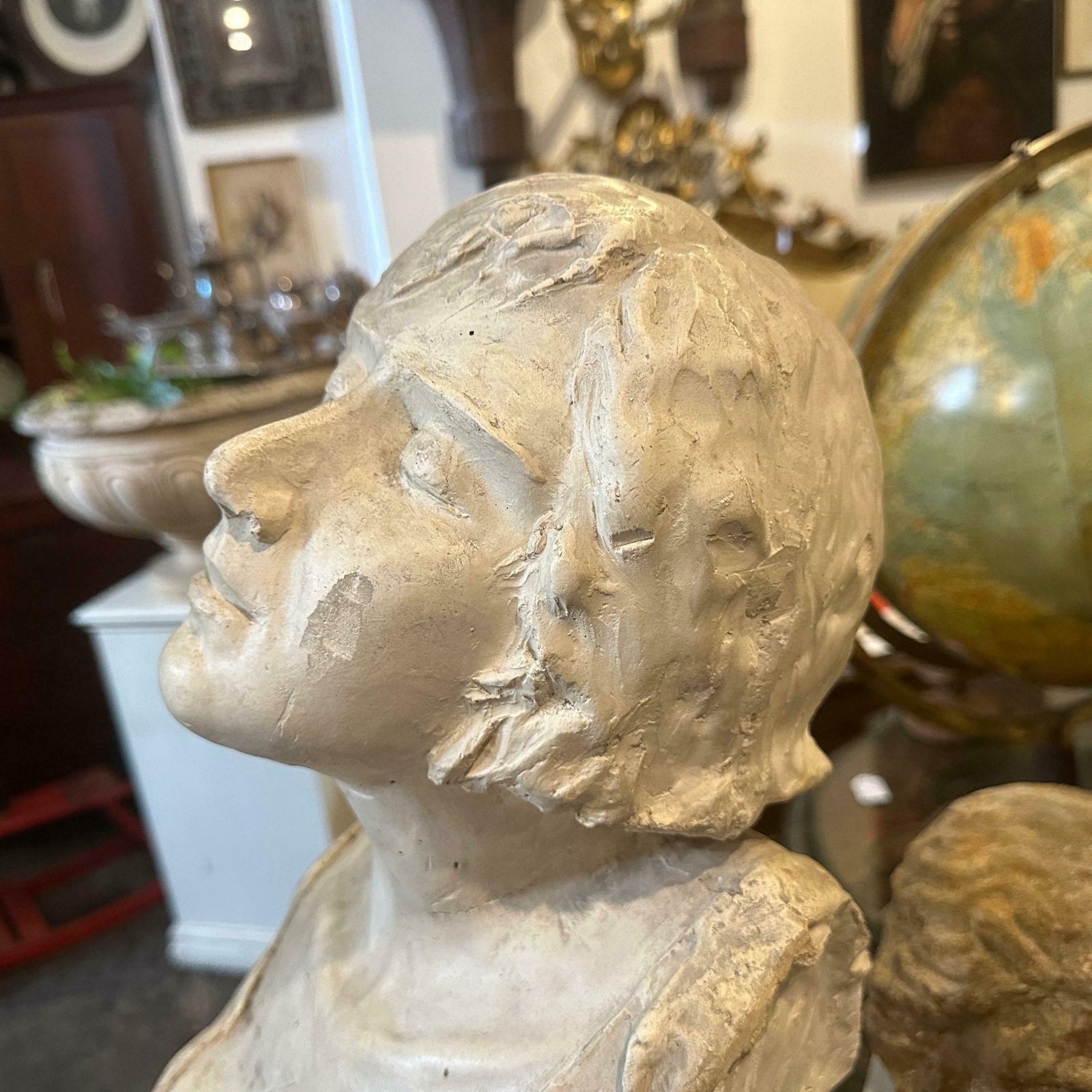 An Art Nouveau Plaster Italian Sculpture Of A Woman photo 771.0