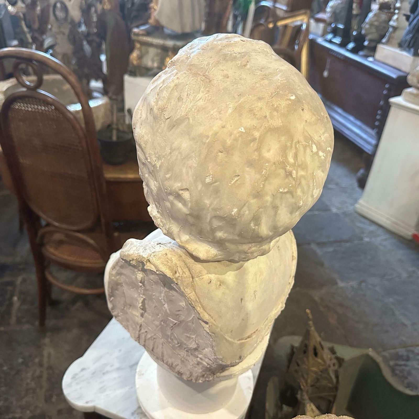 An Art Nouveau Plaster Italian Sculpture Of A Woman photo buy