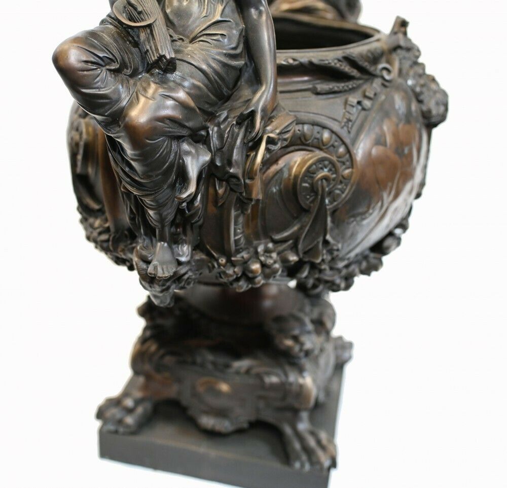 photo for sale Monumental Bronze Bowl Centerpiece French Classical Lerolle Freres
