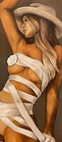 Meryem Tayganskaya, Nude Painting, Oil On Canvas, 21st Century photo furniture