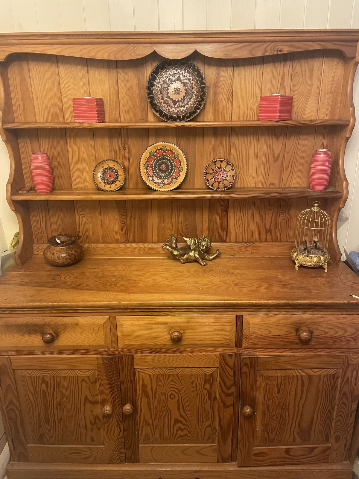 Furniture 1970’s Vintage Wood Living Room Furniture Set photo
