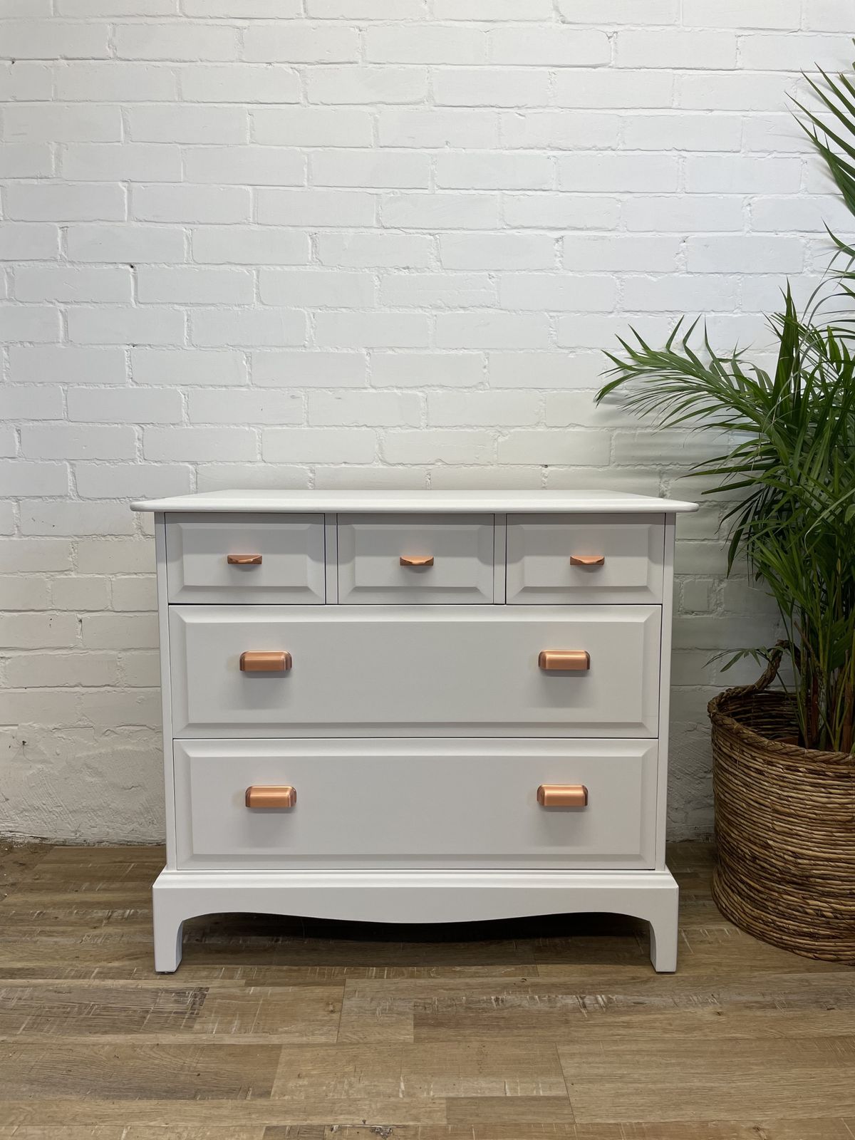 photo for sale Stag Minstrel 3 Over 2 Chest Of Drawers Painted White