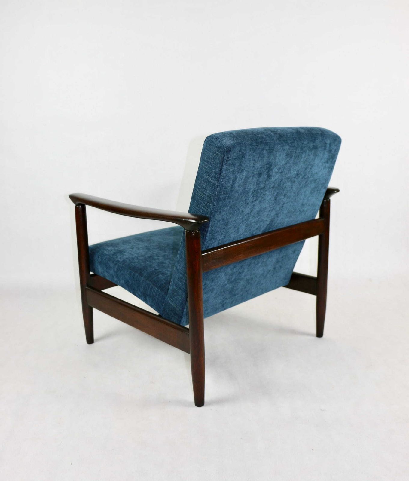 Gfm 142 Armchair, Designed By Edmund Homa From The 70s, Navy Blue   2 Pieces Available photo buy