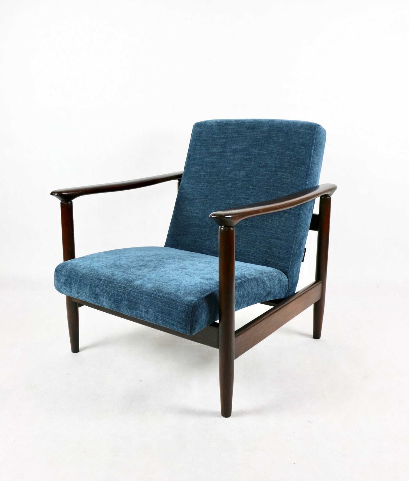 photo furniture Gfm 142 Armchair, Designed By Edmund Homa From The 70s, Navy Blue   2 Pieces Available