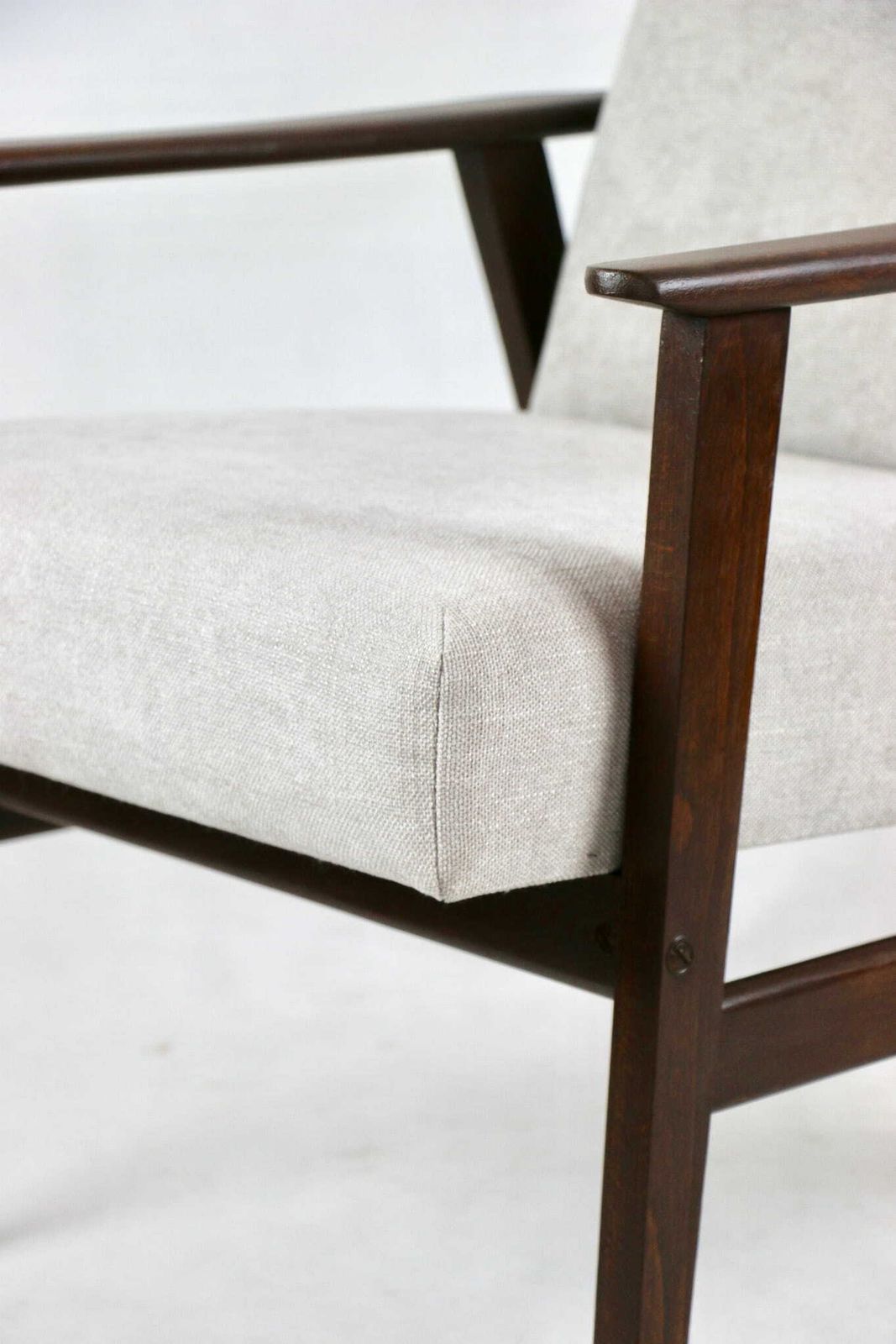 photo furniture Armchair "Lis", 70s Beige Light Gray Design Henryk Lis   2 Pieces Available
