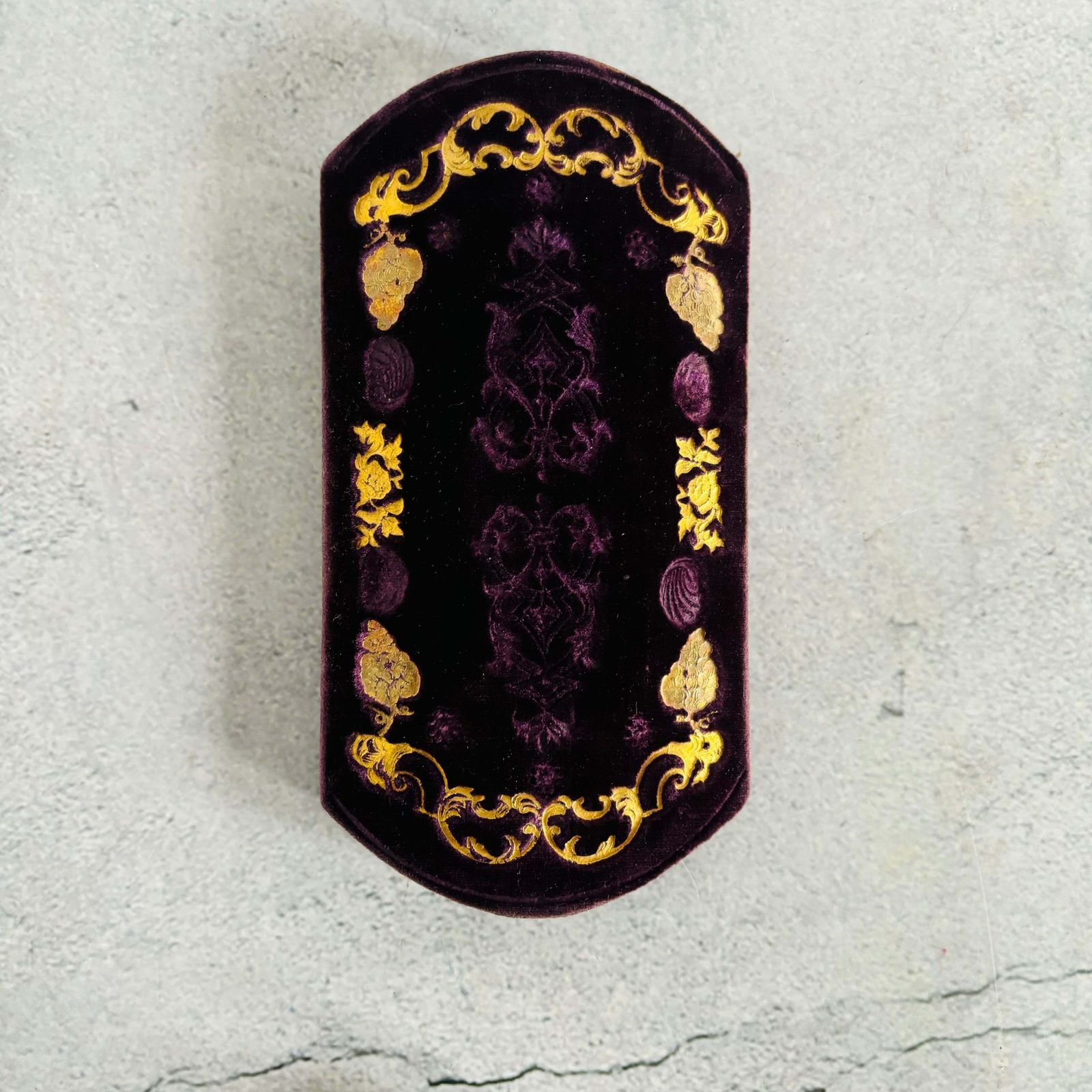 photo furniture Antique French Embroidered Cigar / Spectacle Case