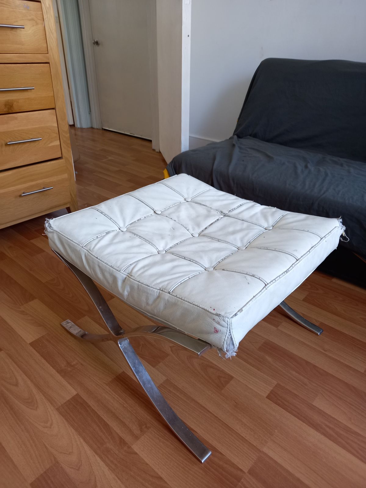 Barcelona Chair And Foot Stool photo for sale