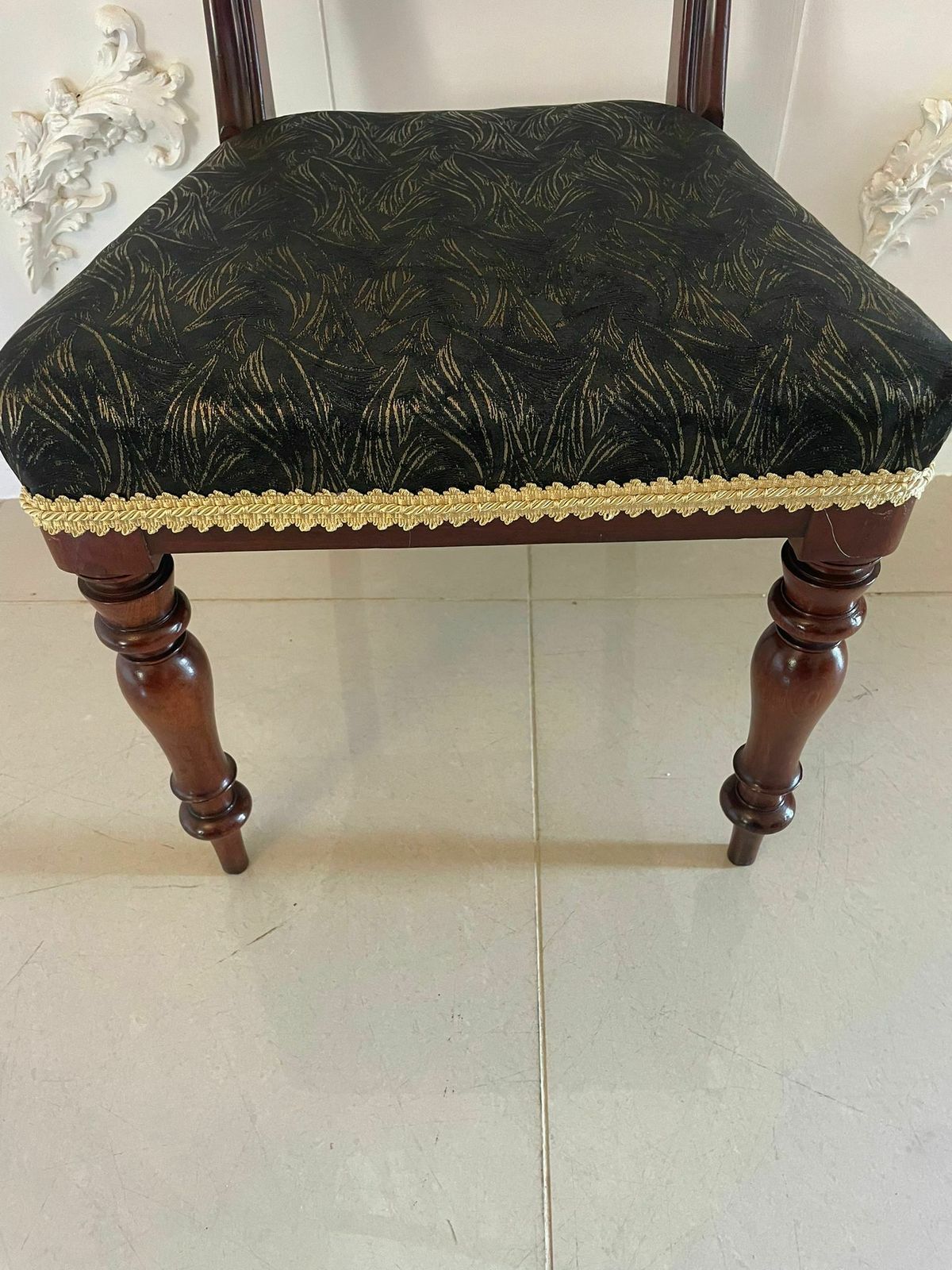 Antique 19th Century Set Of 10 Quality Mahogany Dining Chairs photo for sale