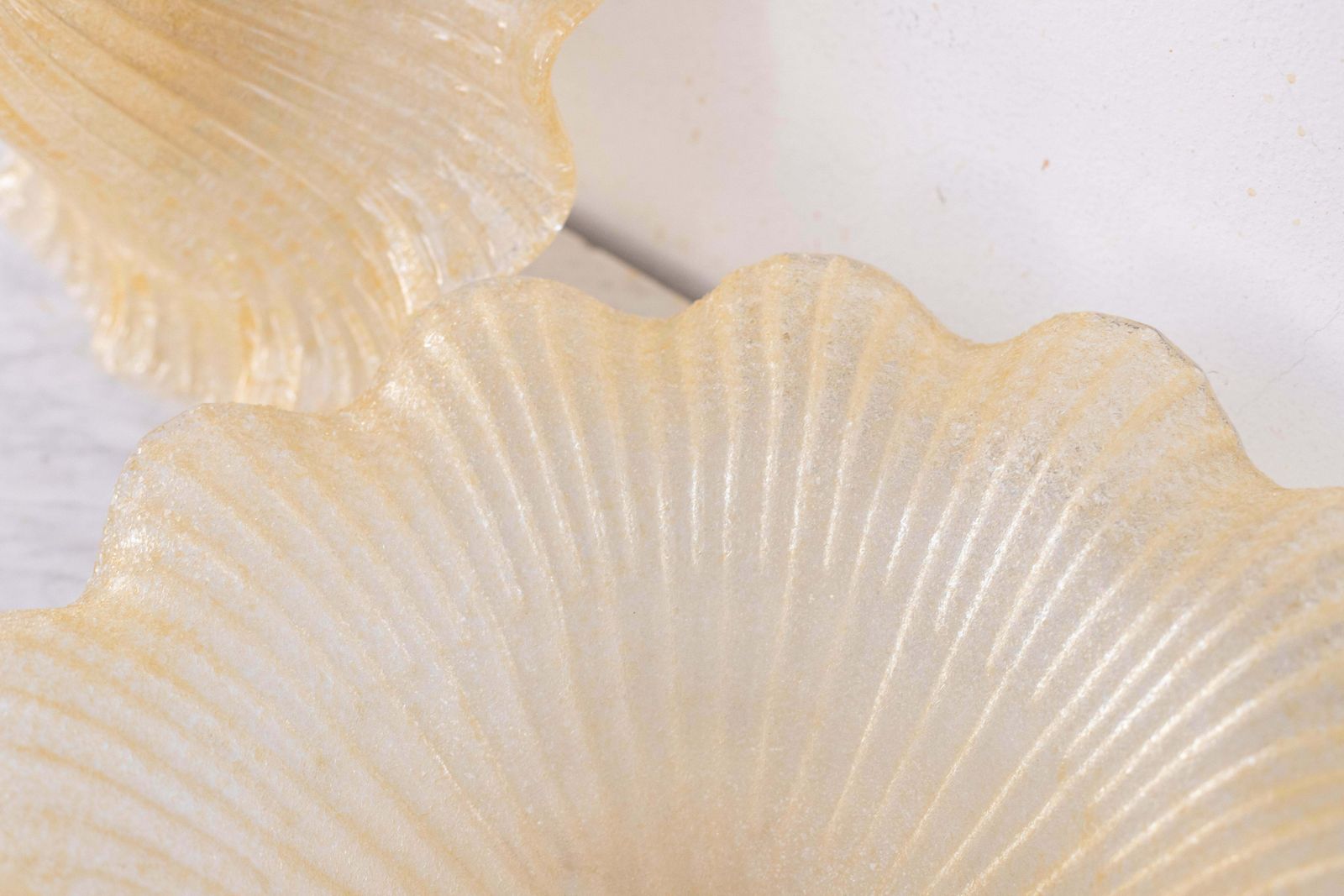 photo for sale Murano Gold Ceiling Light Flower By Barovier & Toso, 1970