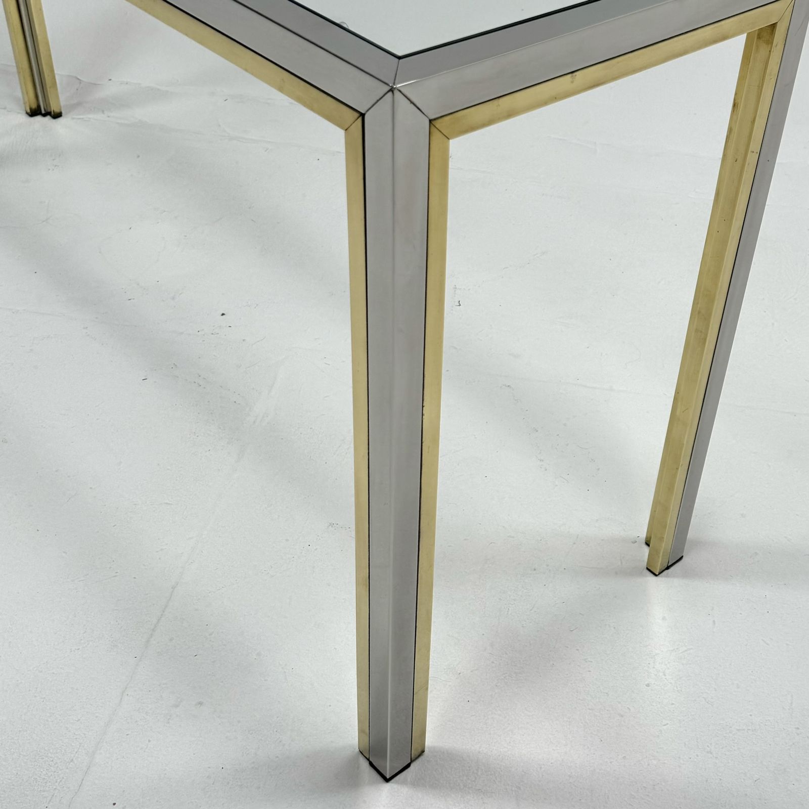 1970s Retro Chrome And Brass Romea Rega Italian Console photo vinterior