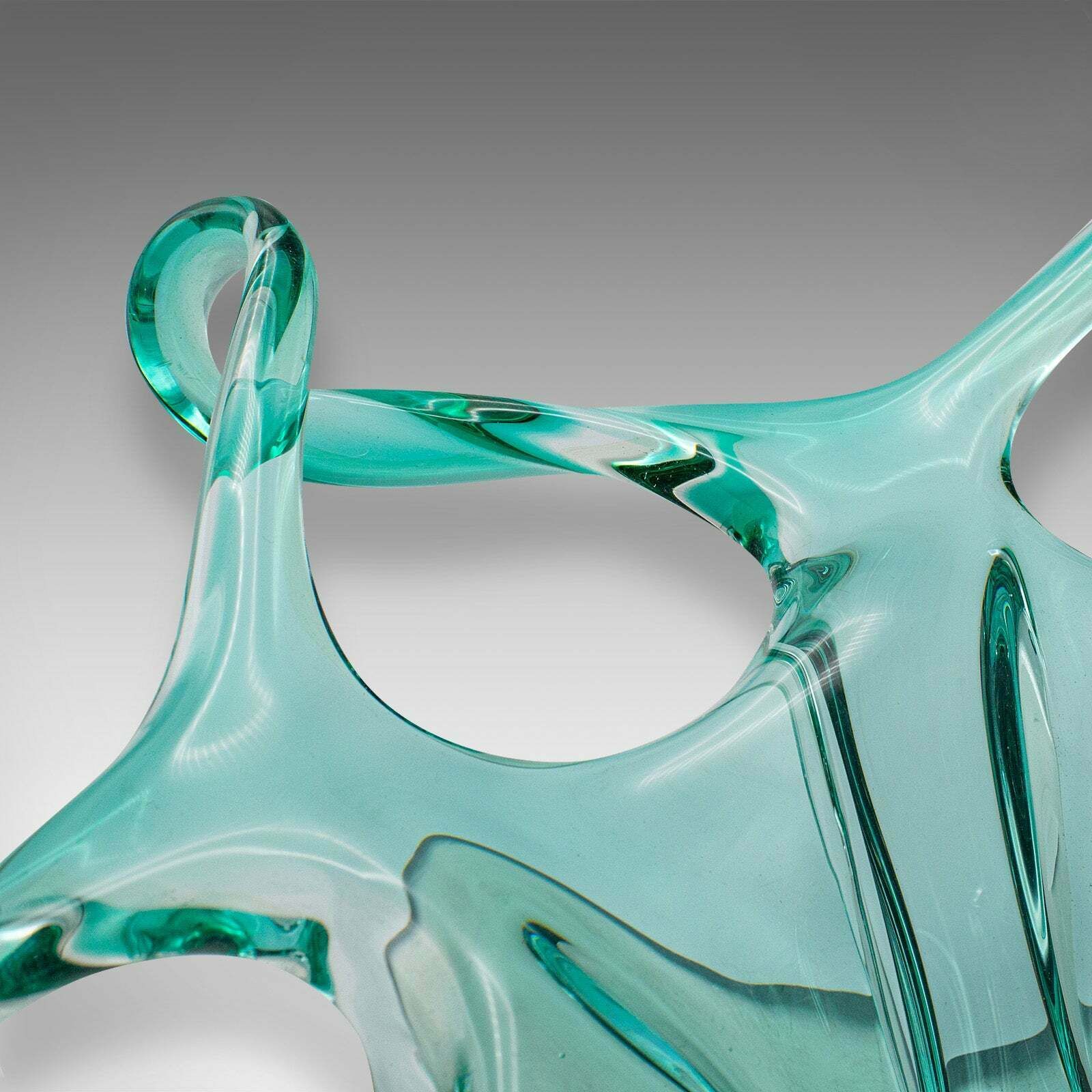 Large Vintage Murano Fruit Bowl, Italian, Art Glass, Serving Dish, Circa 1970 photo buy