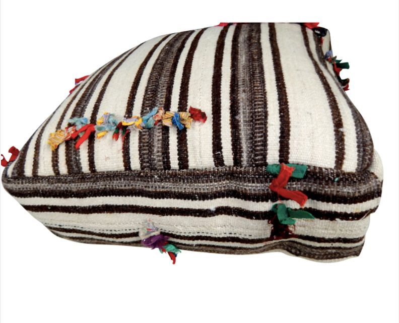 Turkish Kilim Floor Pillow, 21st Century photo buy