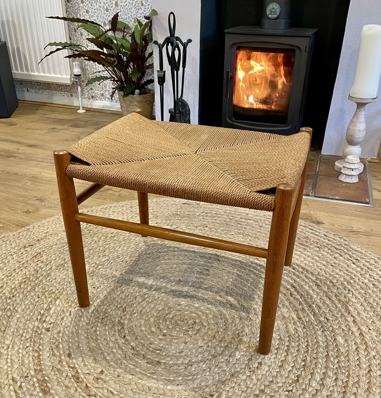 Stylish Iconic Stool Designed By Jørgen Bækmark, Danish Design, 1960s