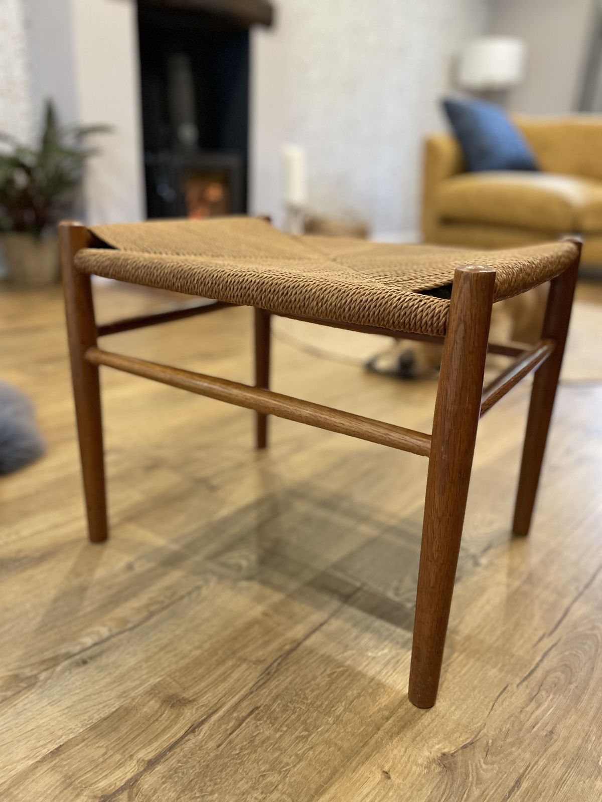 photo furniture Stylish Iconic Stool Designed By Jørgen Bækmark, Danish Design, 1960s