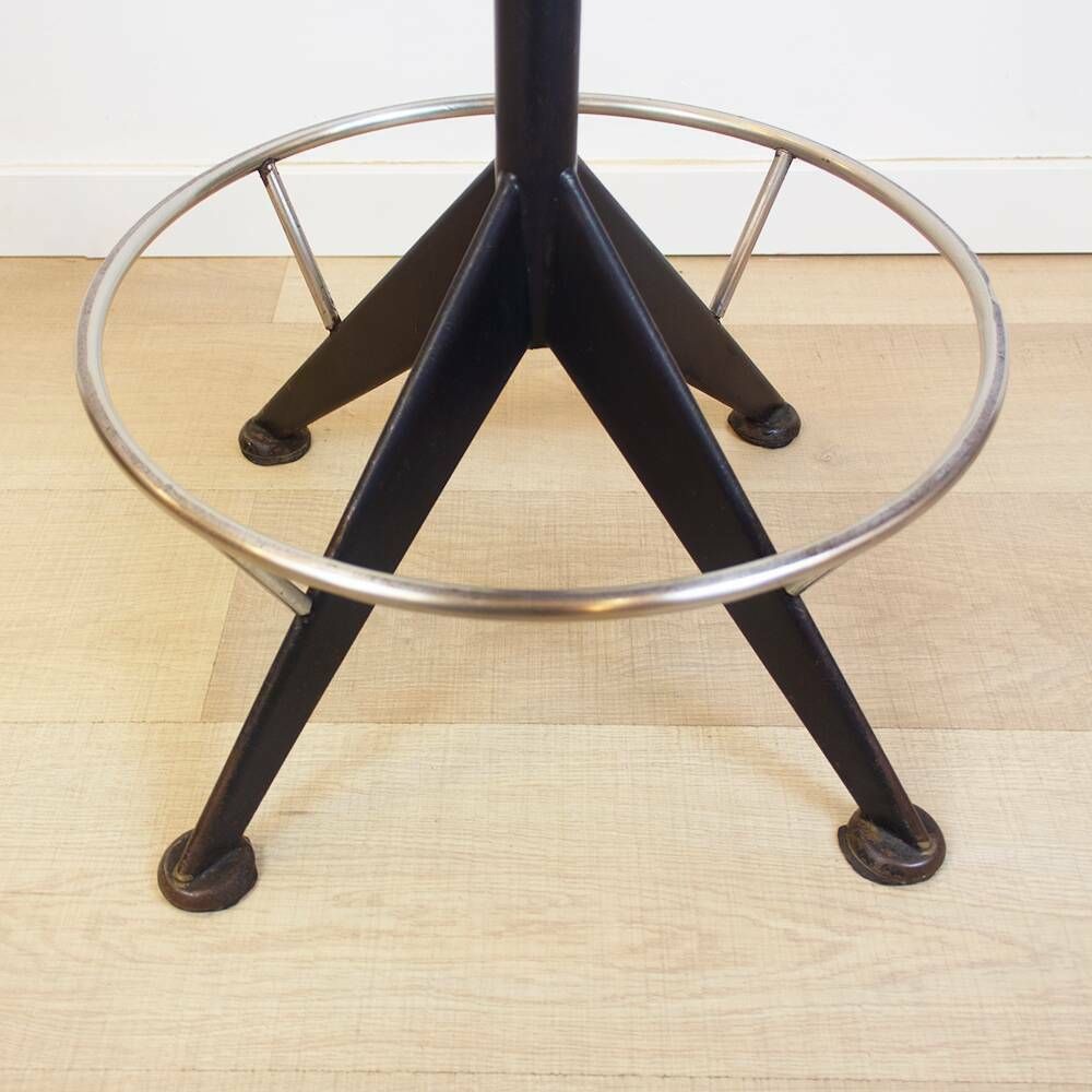 225.0 Upholstered Vintage Desk Swivel Stool, Spain, 1960s photo