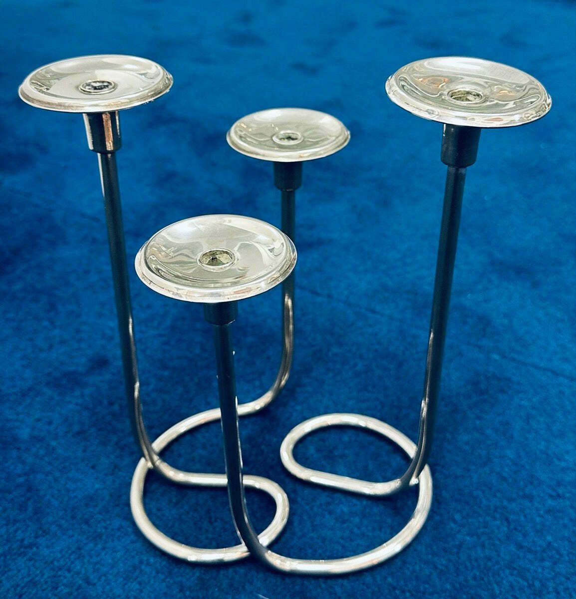 Pair Of 1950s German Candleholders Wilhelm Wagenfeld Style photo furniture