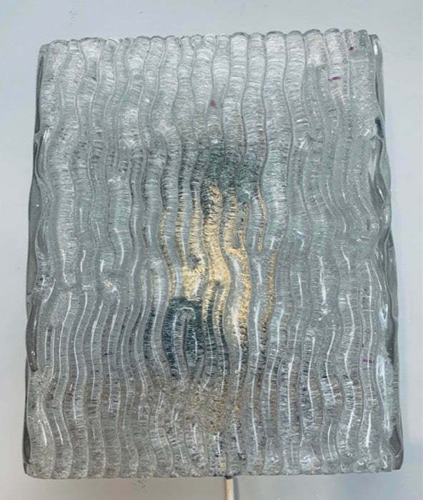 photo buy Pair Of Large Austrian 1960s J.T. Kalmar For Kalmar Lighting Waved Glass & Brass Wall Lights Or Wall Sconces