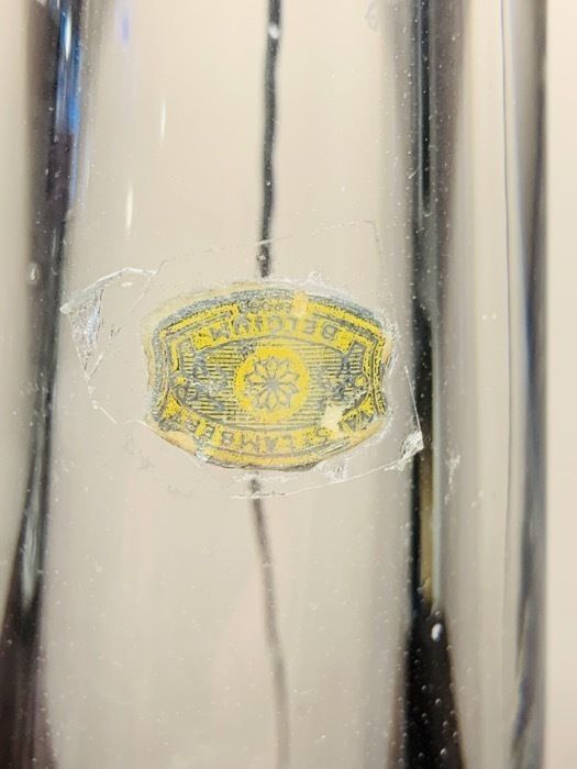 1970s Belgium Val Saint Lambert Clear Crystal Glass Table Lamp photo vinterior