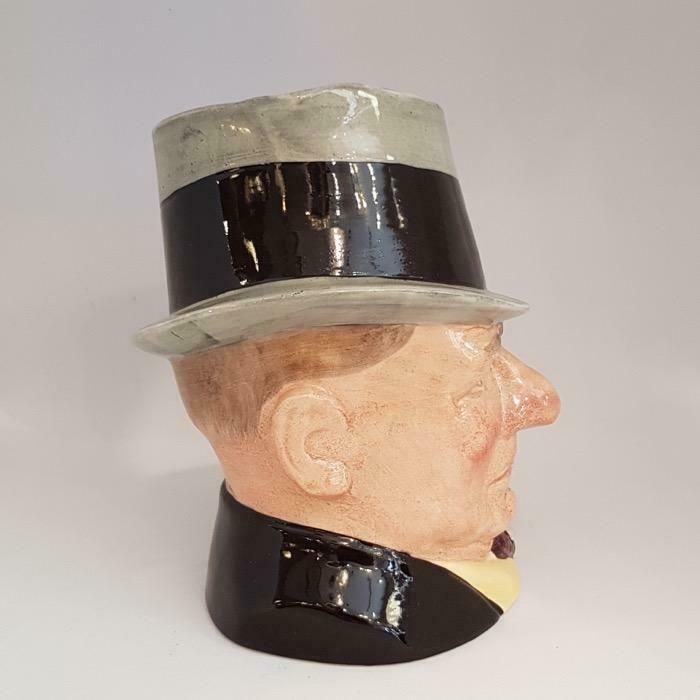 1982 Royal Doulton Toby Jug "Celebrity Collection" W. C. Fields photo vinterior